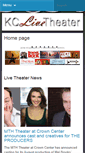 Mobile Screenshot of kclivetheater.com